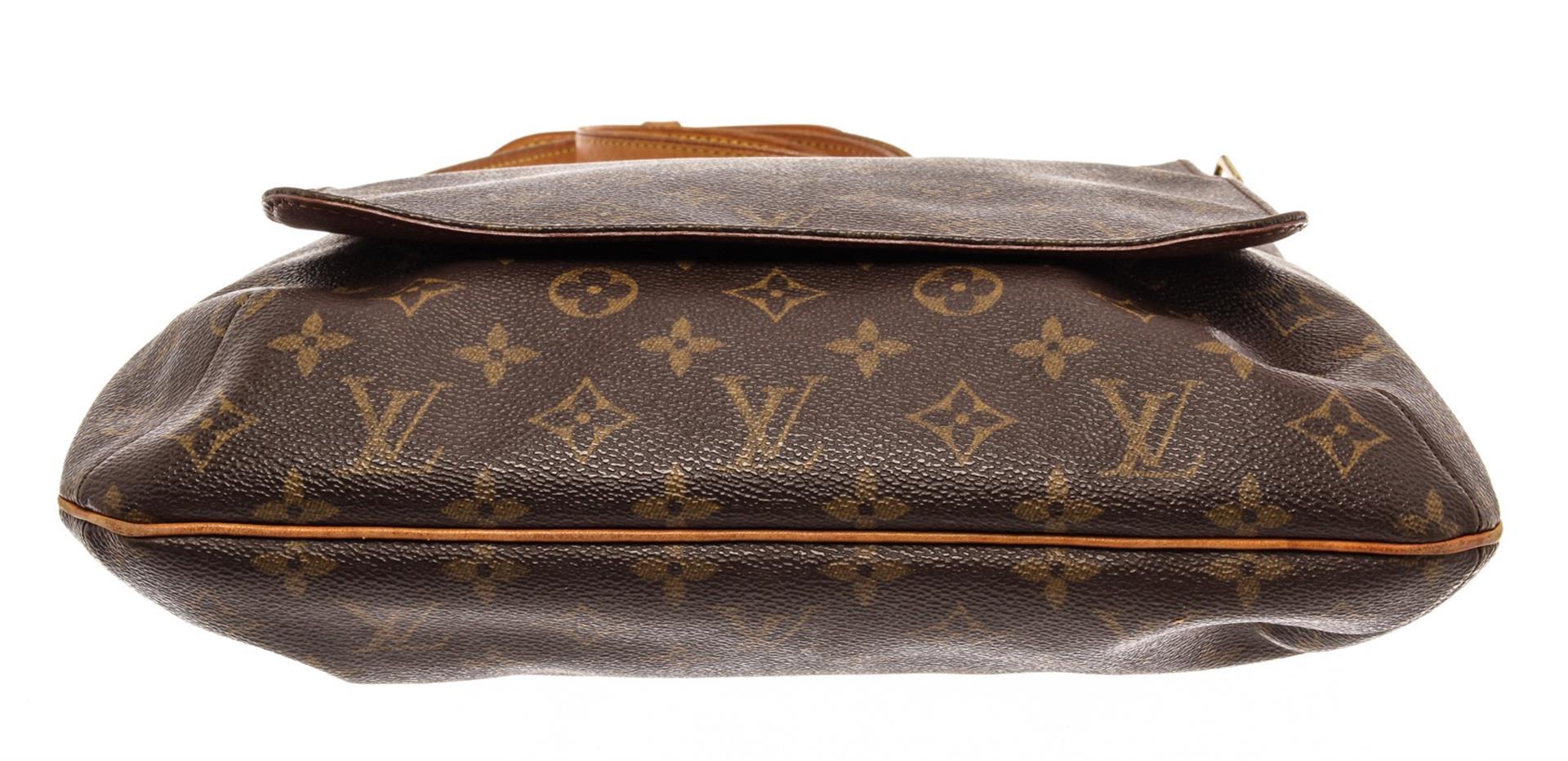 Louis Vuitton Brown and Tan Monogram Canvas Musette Salsa GM Shoulder Bag