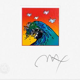 Great Wave with Doves by Peter Max