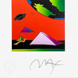 Jumper with Two Pyramids by Peter Max