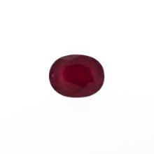 6.42 ctw Oval Cut Natural Ruby