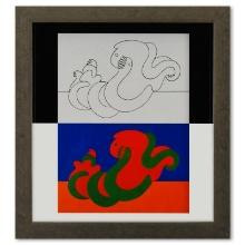 Catch - III (A, B) de la serie Graphismes 3 by Vasarely (1908-1997)