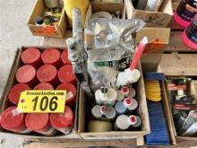 LOT OF ASSORTED AUTO BODY REPAIR SUPPLIES