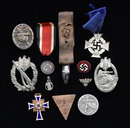 WWII GERMAN MEDALS, PINS, & BADGES.