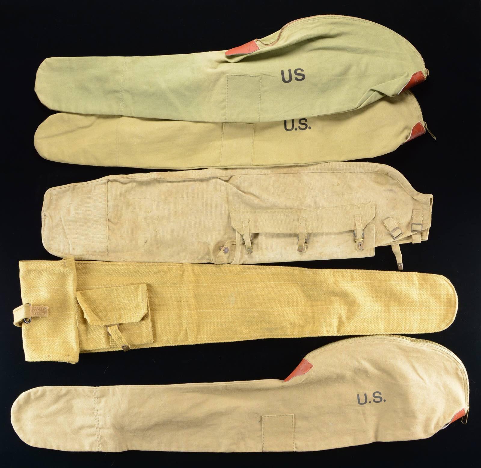 LOT OF ASSORTED MILTARIA & FIREARMS POUCHES.