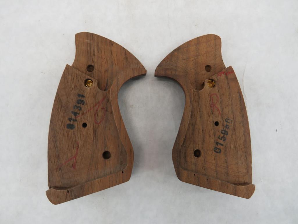 Pair of Colt Wood Revolver Grips
