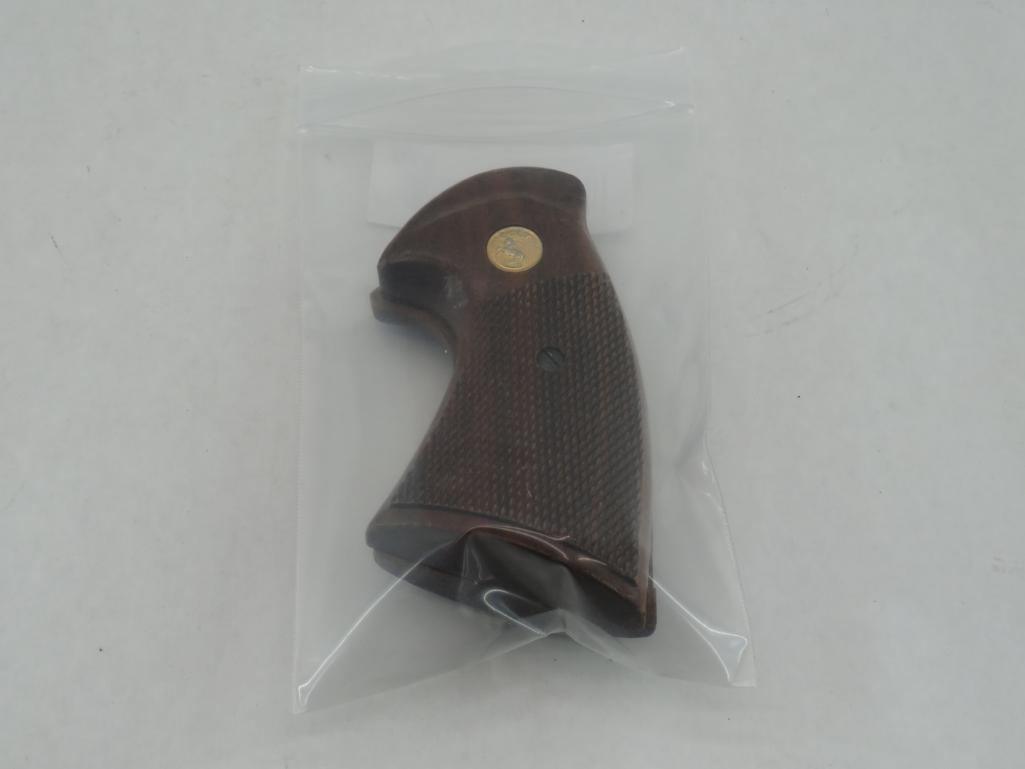 Pair of Colt Wood Revolver Grips