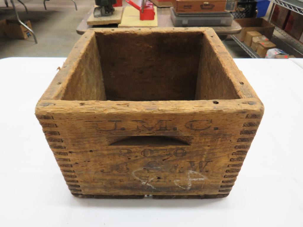 (2) Wood Ammo/Cartridge Boxes