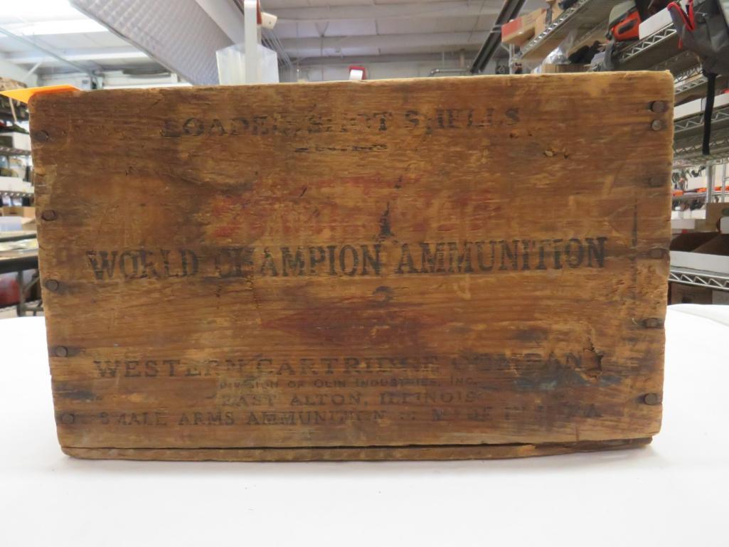 (2) Wood Ammo Boxes