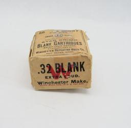 Antique Winchester .32 Short RF Blank Cartridge Box