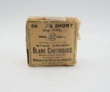 Antique Winchester .32 Short RF Blank Cartridge Box
