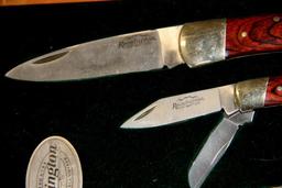 Set of 3 Remington Folding Knives in Case
