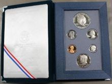 US Mint 1990 Prestige Set of Coins in Velvet Book-Style Case